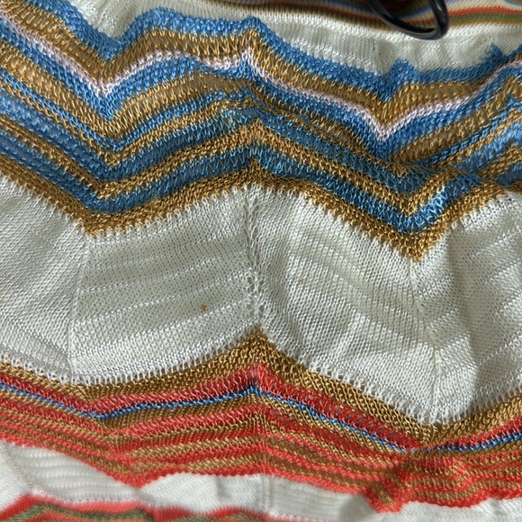 M Missoni knit, iconic Chevron pattern mini skirt, Sz 38 - Picture 5 of 5